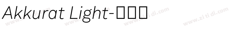 Akkurat Light字体转换 Akkurat Light字体转换